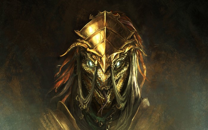4K Lizardman warrior from Divinity: Original Sin 2