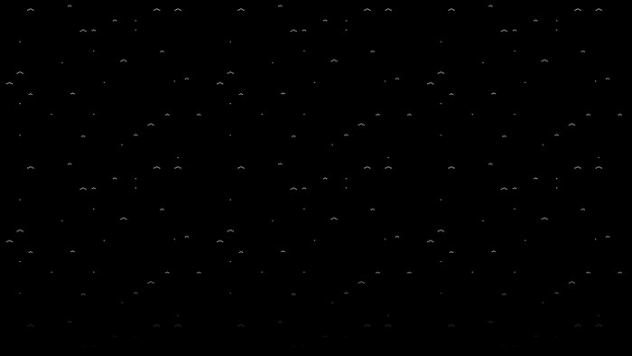 Abstract pattern of white dots and arrows on black