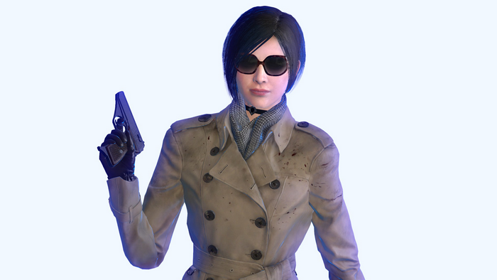 Ada Wong from Resident Evil holding a handgun