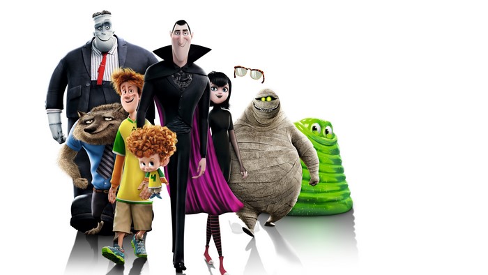 Hotel Transylvania characters on white background