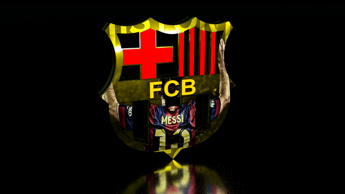 46911 FC Barcelona HD, 3D, CGI, Logo, Digital Art, Lionel Messi ...