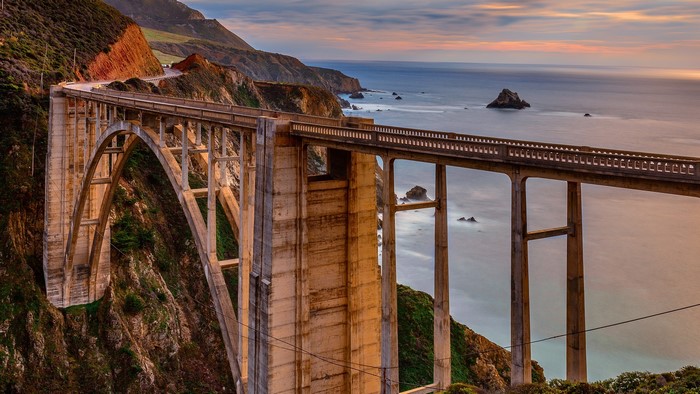 Bixby Creek Bridge, Big Sur, California Coastline