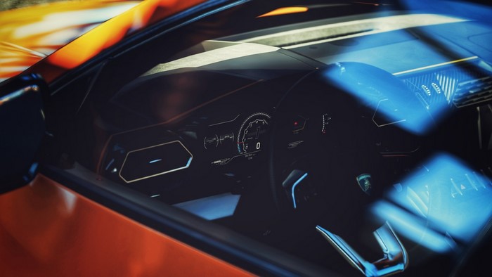Lamborghini Urus cockpit in Forza Horizon 4