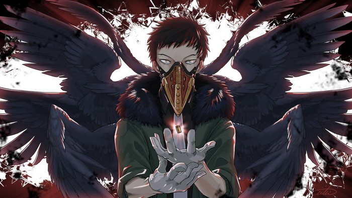 Overhaul from Boku no Hero Academia with wings