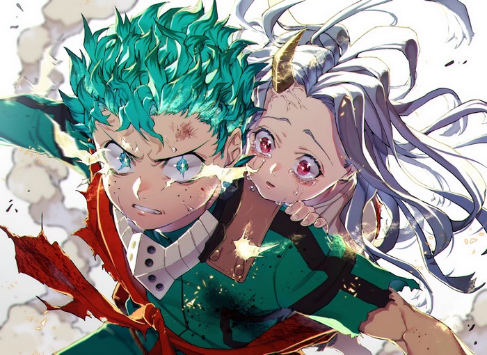 Izuku Midoriya and Eri from Boku no Hero Academia
