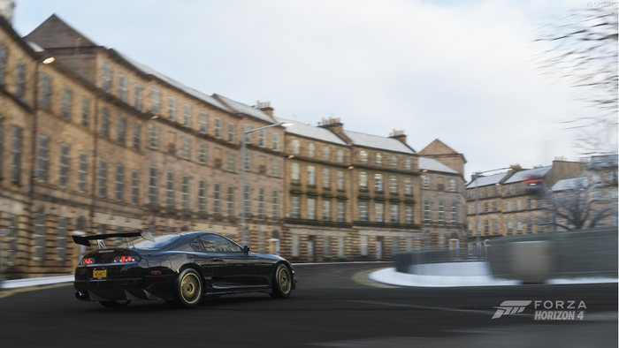 Black Toyota Supra in Forza Horizon 4
