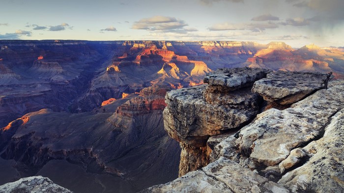 Grand Canyon National Park landscape at sunset