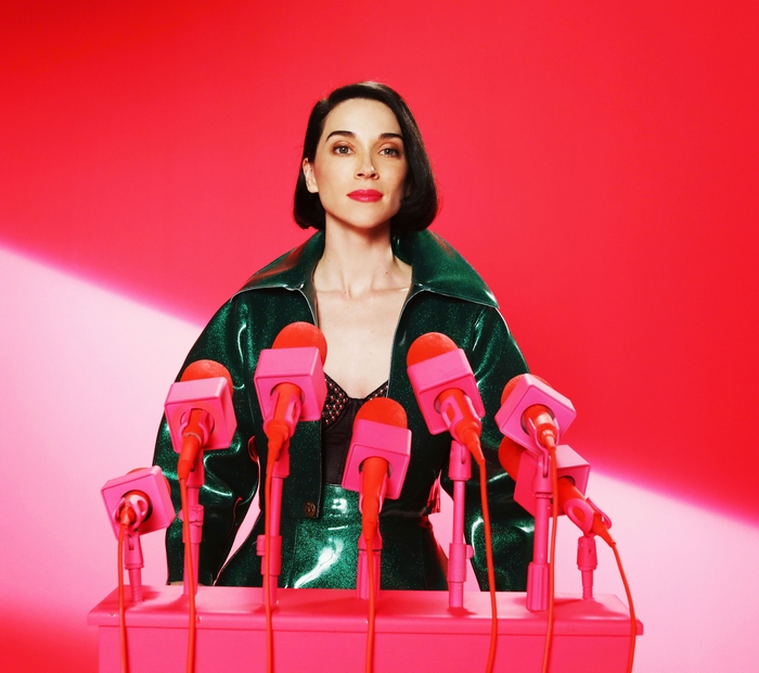 St. Vincent at a press conference