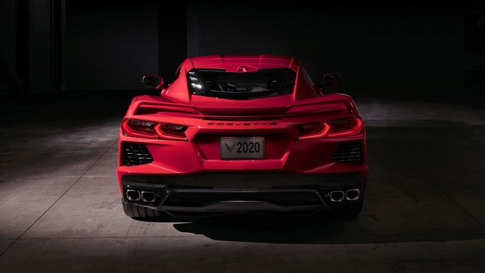 Red Chevrolet Corvette C8 2020