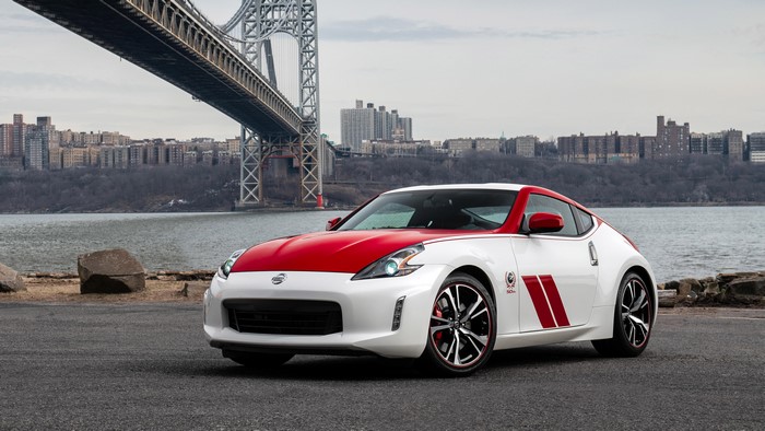 Nissan 370Z 50th Anniversary Edition with bridge background