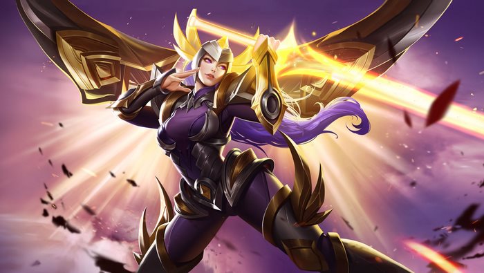 Heroes Evolved Character with Golden Wings