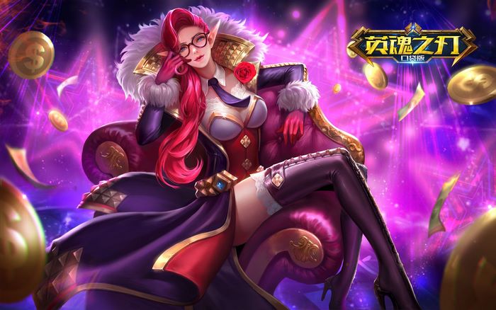 Heroes Evolved character with glasses and red hair