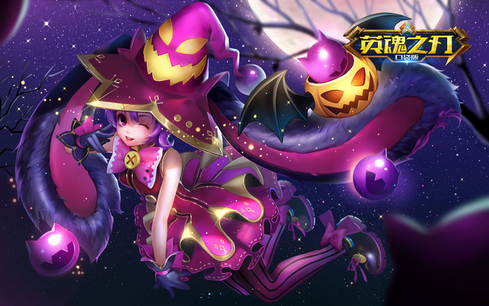 Heroes Evolved Halloween Witch Character Art