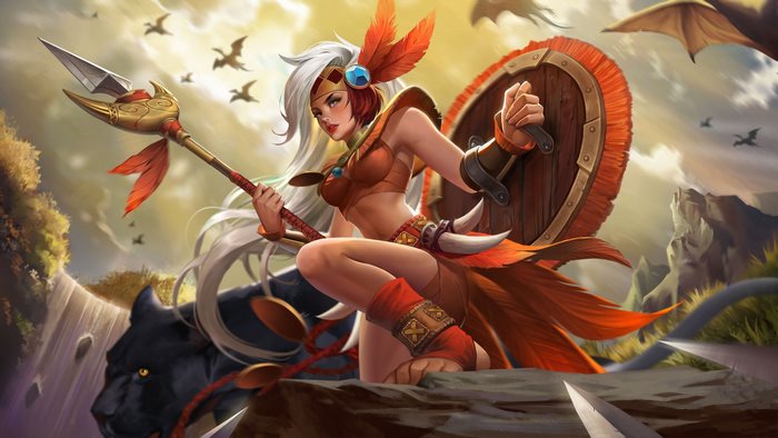 Heroes Evolved Warrior with Spear and Shield
