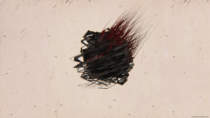 3D Abstract Glitch Art