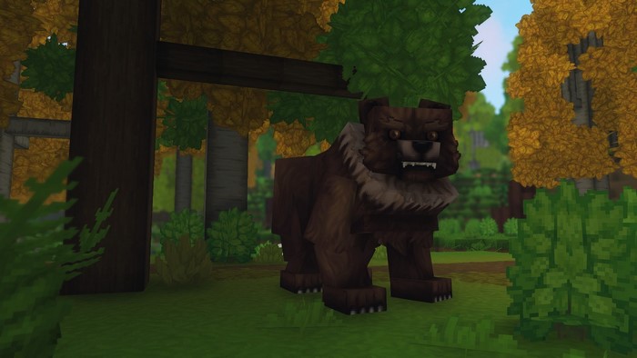 Bear in a forest from Hytale