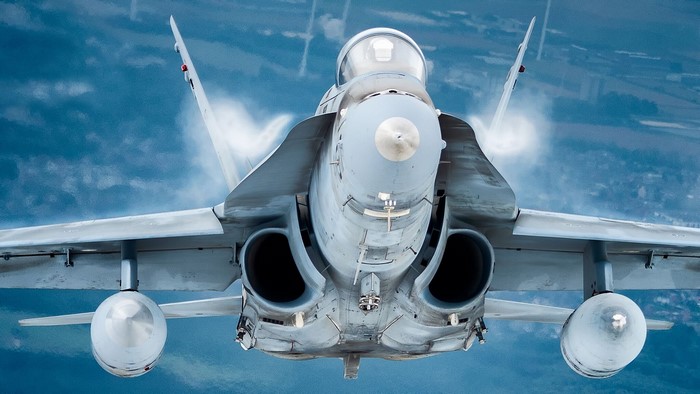 Boeing F/A-18E/F Super Hornet in flight