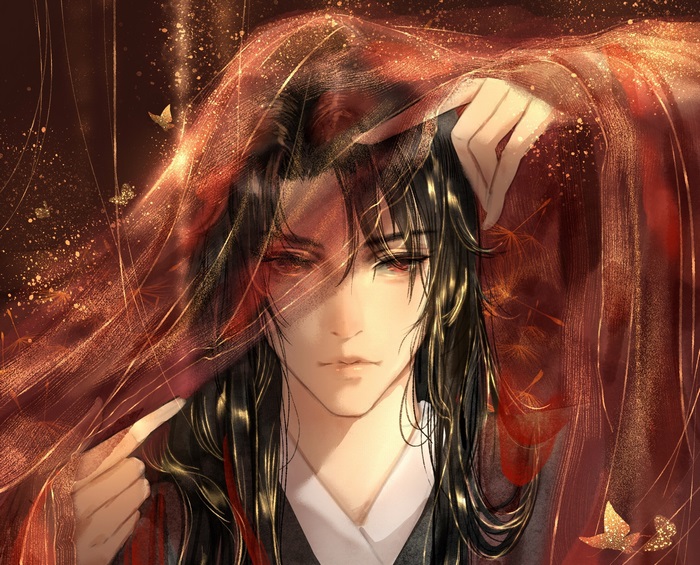 Wei Wuxian in Ethereal Red Cloak