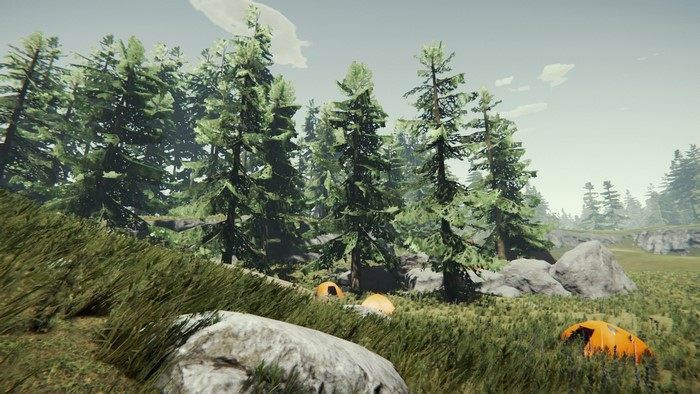 The Forest PC gaming video game trees