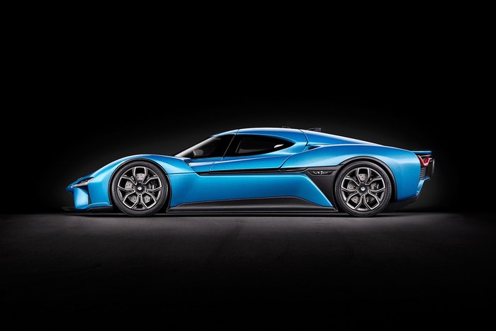 Blue NextEV NIO EP9 electric supercar