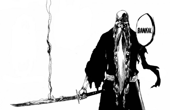 Genryūsai Shigekuni Yamamoto from Bleach using Bankai