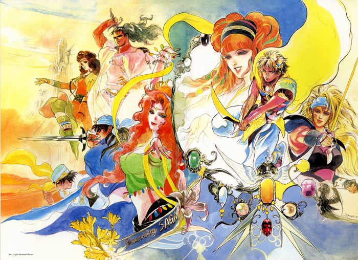 Romancing SaGa 4K Illustration