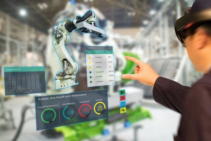 Augmented reality interface for robotic arm performance
