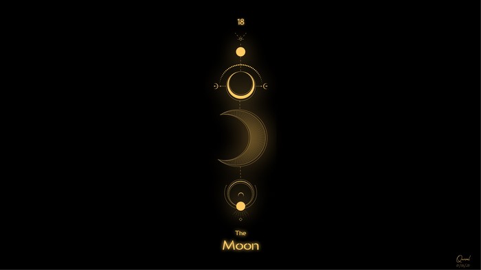 The Moon sacred geometry 4K