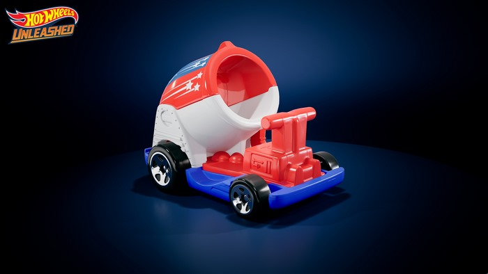 Hot Wheels Unleashed 4K Cement Mixer Toy
