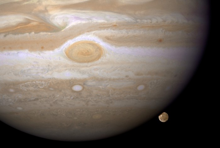 Jupiter and its moon Europa