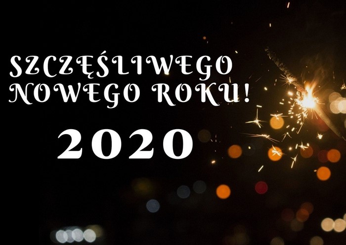 Happy New Year 2020 in Polish
