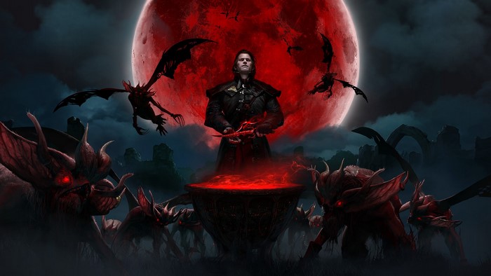 Dettlaff from The Witcher Gwent with Blood Moon