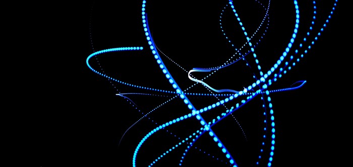 4K Abstract Blue Light Painting