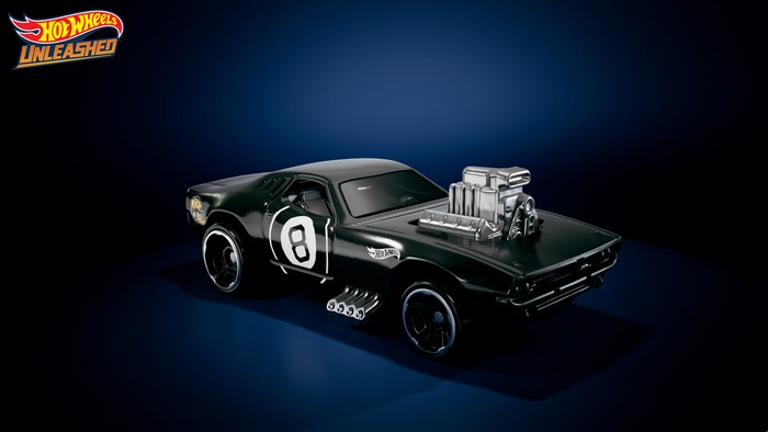 Hot Wheels Unleashed 4K Black 8 Ball Car