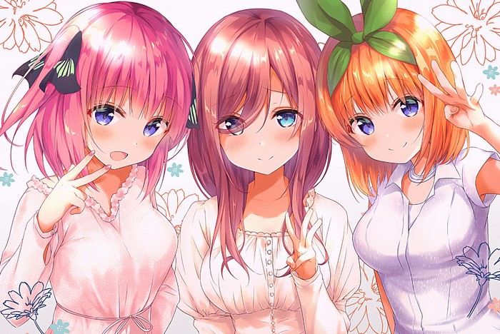 The Quintessential Quintuplets: Nino, Miku, and Yotsuba