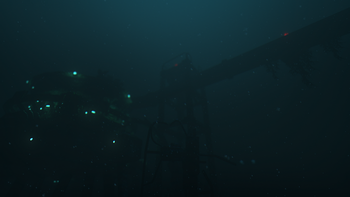 Underwater scene from SOMA video game