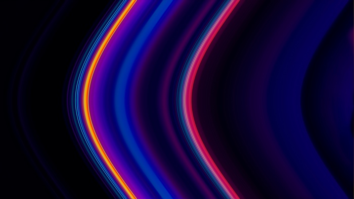 Abstract Blue and Purple Curved Lines