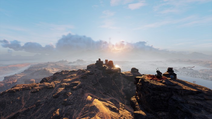 4K screenshot from Assassin's Creed: Origins video game landscape