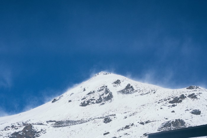 Snowy Mountain Peak in Queenstown, New Zealand