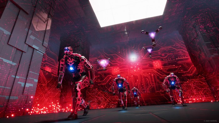 Marvel's Avengers 4K Robots in Digital World
