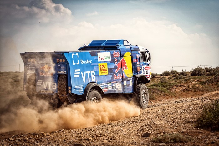 Kamaz truck racing in Dakar Rally