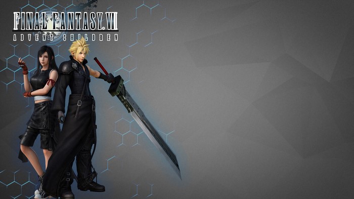 Cloud Strife and Tifa Lockhart from Final Fantasy VII: Advent Children