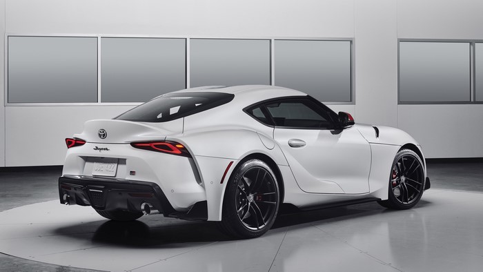 White Toyota Supra GR