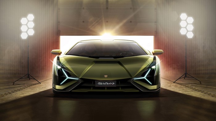 4K Lamborghini Sian in a Garage