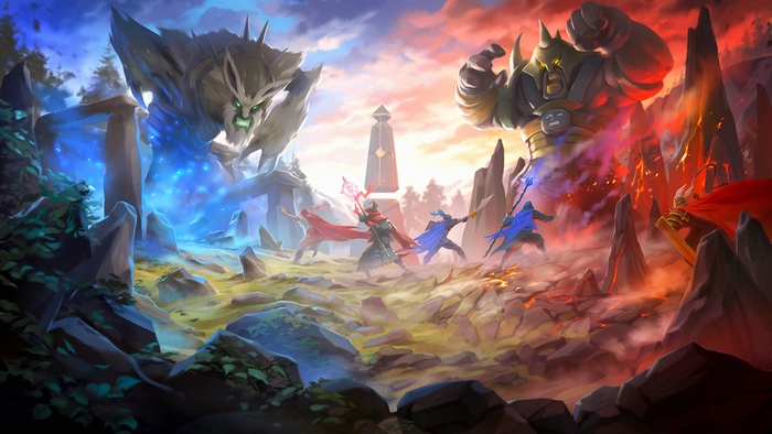 Runescape HD: Two factions clash with giant monsters