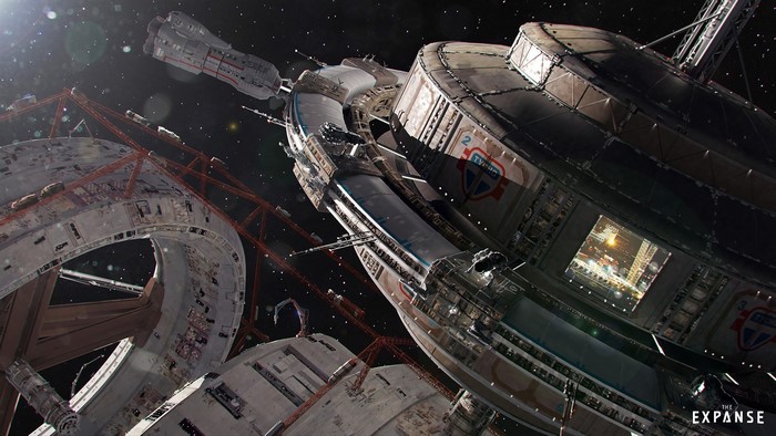 Space station and ships from The Expanse