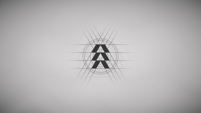 Destiny 2 logo with geometric background