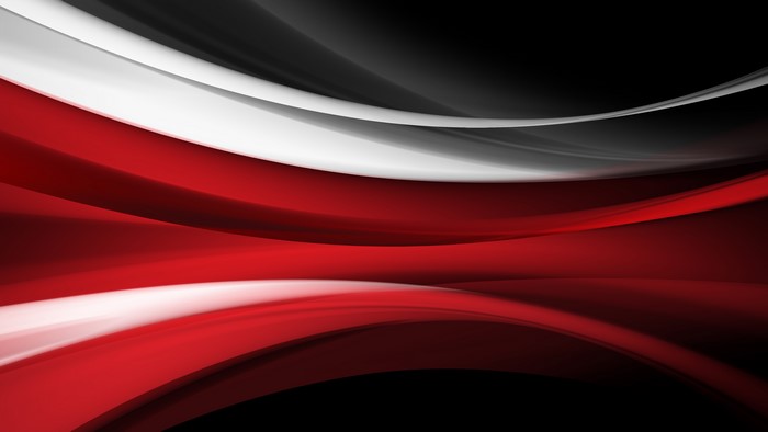 Abstract Red, White, and Black Waves