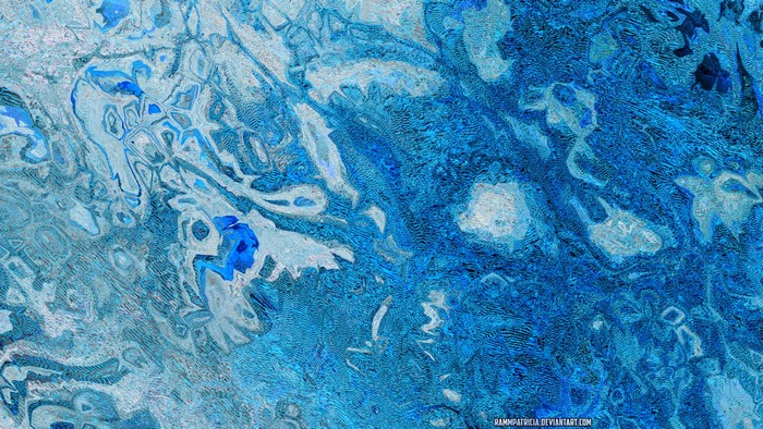 Abstract blue and white digital art by RammPatricia