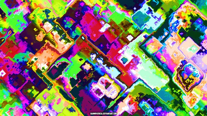 Colorful abstract digital art by RammPatricia